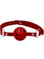MORDAZA BDSM TRANSPIRABLE ROJO DISCRETION DE LA MARCA ALIVE