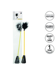 CULTIVO DE PLUMAS BDSM DUAL PARA COSQUILLAS Y JUEGO DE LA MARCA CALEXOTICS