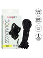 CUERDA BDSM 10M NEGRA ALGODÓN PARA ATADURAS DE LA MARCA CALEXOTICS
