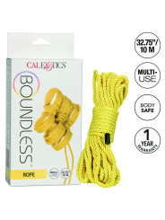 CUERDA BDSM 10M AMARILLO PARA ATADURAS SEGURAS DE LA MARCA CALEXOTICS