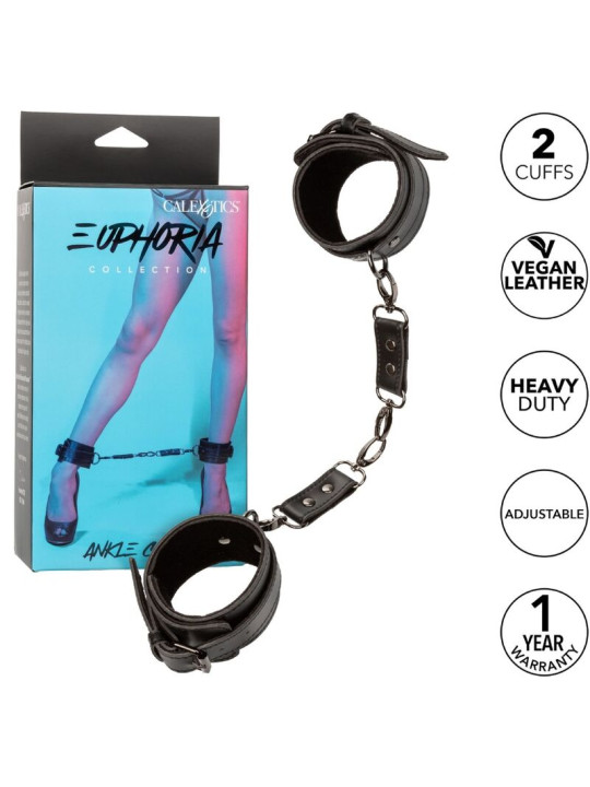 ESPOSAS TOBILLO EUPHORIA CUERO VEGANO AJUSTABLES DE LA MARCA CALEXOTICS