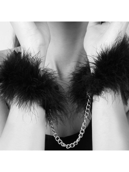ESPOSAS DE PLUMAS SUAVES PARA BONDAGE ERÓTICO DE LA MARCA BIJOUX INDISCRETS