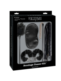 KIT BONDAGE INICIACIÓN SEDUCCIÓN SATÉN Y PLUMAS DE LA MARCA PIPEDREAMS