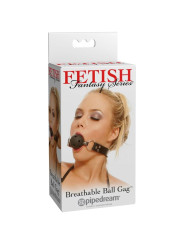 MORDAZA DE CUERO TRANSPIRABLE FETISH FANTASY NEGRA DE LA MARCA FETISH FANTASY SERIES