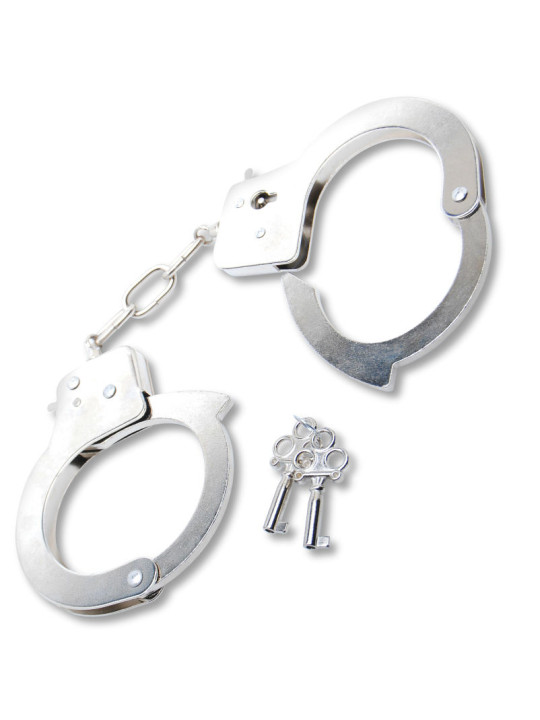 ESPOSAS DE METAL CON CADENA Y LLAVES SEGURAS DE LA MARCA FETISH FANTASY SERIES