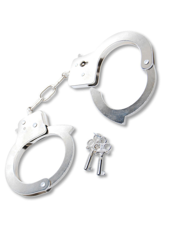 ESPOSAS DE METAL CON CADENA Y LLAVES SEGURAS DE LA MARCA FETISH FANTASY SERIES