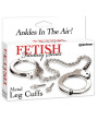 ESPOSAS METÁLICAS PARA PIERNAS BONDAGE DOBLE BLOQUEO DE LA MARCA FETISH FANTASY SERIES