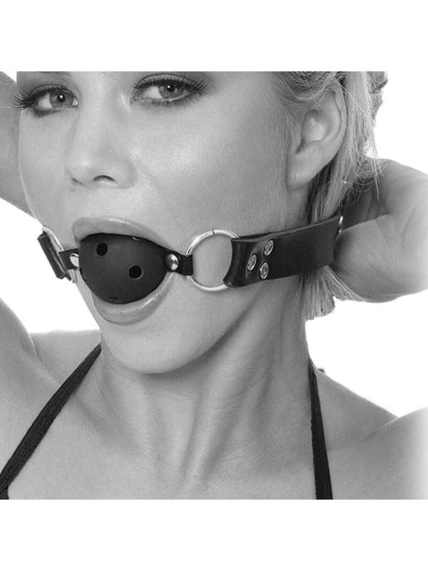 MORDAZA DE CUERO TRANSPIRABLE 50 SOMBRAS EDICIÓN LIMITADA DE LA MARCA FETISH FANTASY ED.LIMITADA