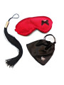 KIT LÁTIGO DOMINATRIX CON ANTIFAZ Y BOLSA SATÉN DE LA MARCA INEDIT