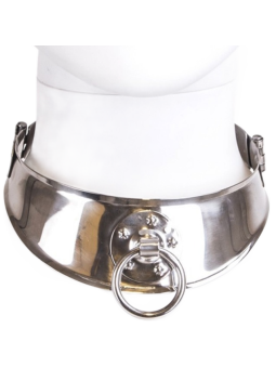 COLLAR DE SUMISIÓN CON ANILLA Y CANDADO - ACERO INOXIDABLE DE LA MARCA METAL HARD