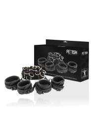 SET ATADURAS BDSM CAMA CON ESPOSAS Y NEOPRENO DE LA MARCA FETISH SUBMISSIVE BONDAGE