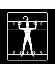SET ATADURAS BDSM CAMA CON ESPOSAS Y NEOPRENO DE LA MARCA FETISH SUBMISSIVE BONDAGE