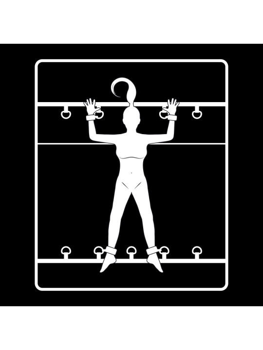 SET ATADURAS BDSM CAMA CON ESPOSAS Y NEOPRENO DE LA MARCA FETISH SUBMISSIVE BONDAGE
