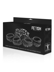 SET ATADURAS BDSM CAMA CON ESPOSAS Y NEOPRENO DE LA MARCA FETISH SUBMISSIVE BONDAGE