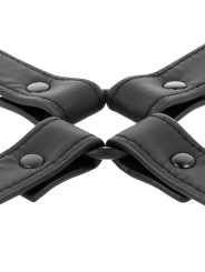 UNIÓN ESPOSAS CUERO VEGANO BDSM BONDAGE AJUSTABLE DE LA MARCA FETISH SUBMISSIVE BONDAGE