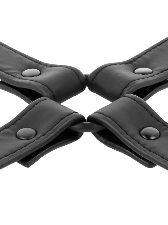 UNIÓN ESPOSAS CUERO VEGANO BDSM BONDAGE AJUSTABLE DE LA MARCA FETISH SUBMISSIVE BONDAGE