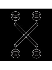 UNIÓN ESPOSAS CUERO VEGANO BDSM BONDAGE AJUSTABLE DE LA MARCA FETISH SUBMISSIVE BONDAGE