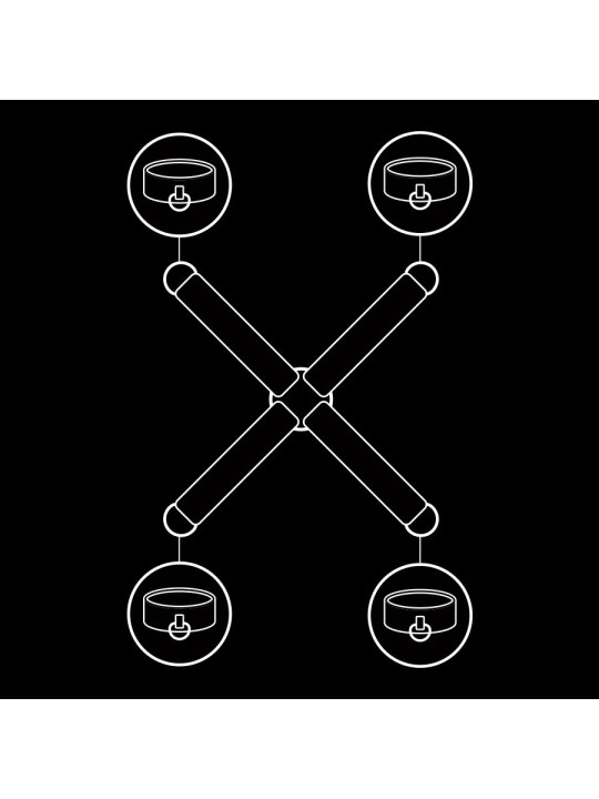 UNIÓN ESPOSAS CUERO VEGANO BDSM BONDAGE AJUSTABLE DE LA MARCA FETISH SUBMISSIVE BONDAGE