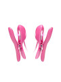 PINZAS VIBRADORAS CON ELECTROSHOCK PARA PEZONES FUCSIA DE LA MARCA BAILE STIMULATING