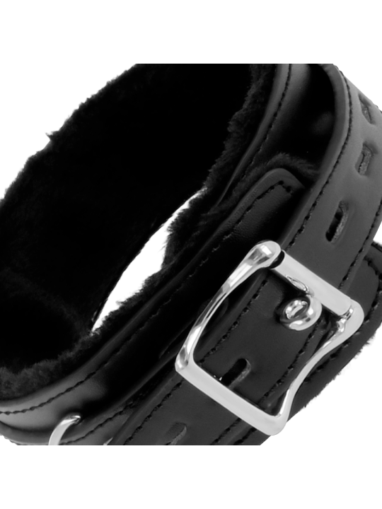 COLLAR BDSM POSTURA AJUSTABLE CON CADENA LEATHER DE LA MARCA DARKNESS BONDAGE