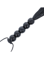 LÁTIGO BONDAGE NEGRO CON MANGO ERGONÓMICO DE LA MARCA DARKNESS SENSATIONS