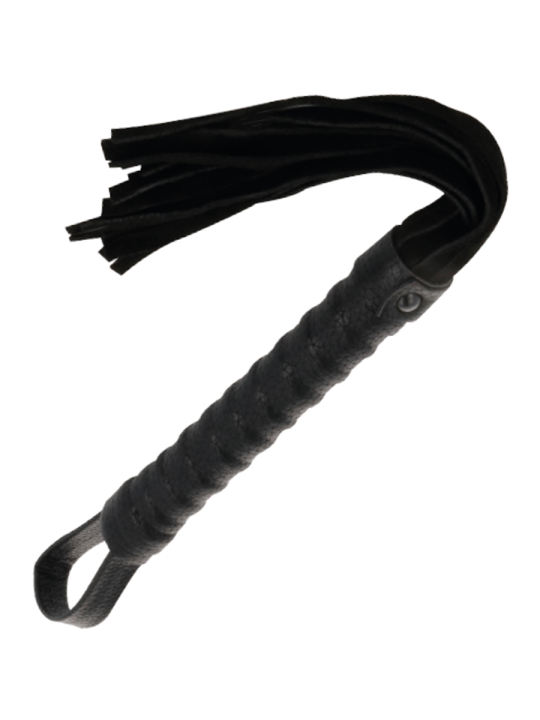 LÁTIGO BONDAGE NEGRO MANGO PIEL - DARKNESS DE LA MARCA DARKNESS SENSATIONS