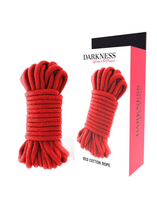 CUERDA BONDAGE ALGODÓN 10M ROJO - DARKNESS DE LA MARCA DARKNESS BONDAGE
