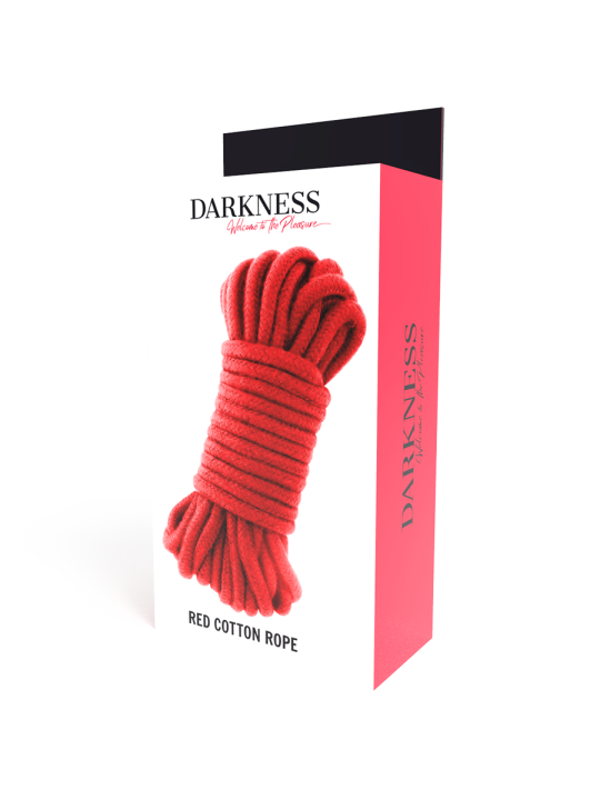 CUERDA BONDAGE ALGODÓN 10M ROJO - DARKNESS DE LA MARCA DARKNESS BONDAGE
