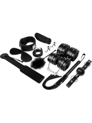 KIT BDSM BLACK 11 PIEZAS CUERO SINTÉTICO BONDAGE DE LA MARCA EXPERIENCE