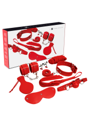 KIT BDSM ROJO 8 PIEZAS - BONDAGE Y SUMISIÓN DE LA MARCA EXPERIENCE
