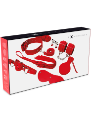 KIT BDSM ROJO 8 PIEZAS - BONDAGE Y SUMISIÓN DE LA MARCA EXPERIENCE