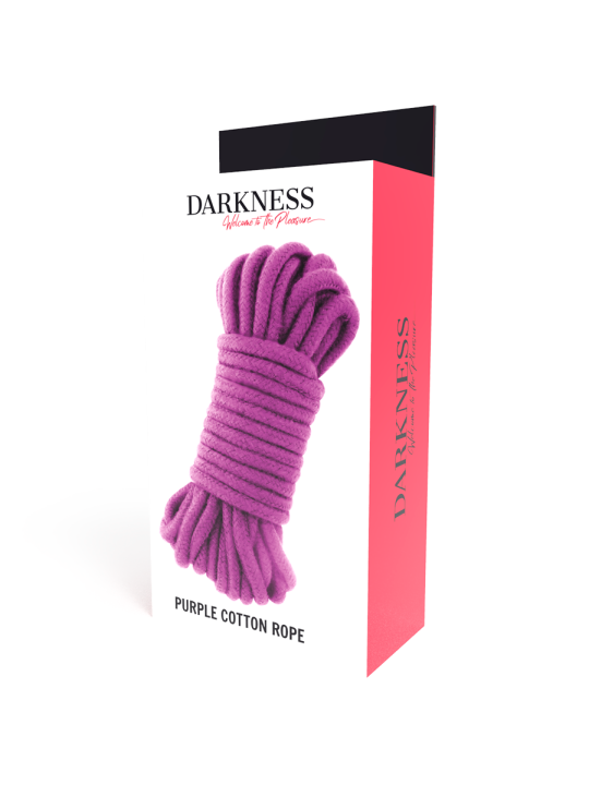 CUERDA BONDAGE ALGODÓN 10M MORADO - DARKNESS DE LA MARCA DARKNESS BONDAGE