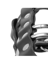 JAULA DE CASTIDAD CUERO VEGANO CON CANDADO SEGURO DE LA MARCA DARKNESS BONDAGE