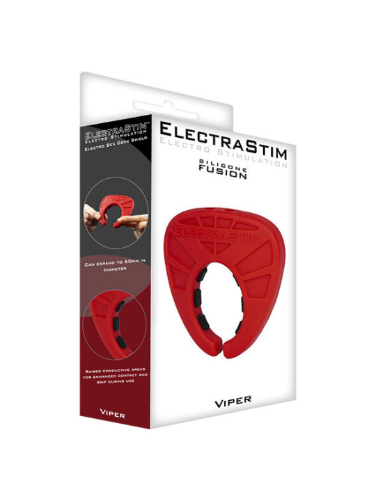 ANILLO ESTIMULACIÓN ELÉCTRICA VIPER COCK RING DE LA MARCA ELECTRASTIM