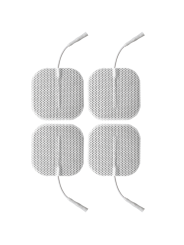 4 ALMOHADILLAS ELECTROESTIMULACIÓN UNIPOLARES 2X2 PULGADAS DE LA MARCA ELECTRASTIM