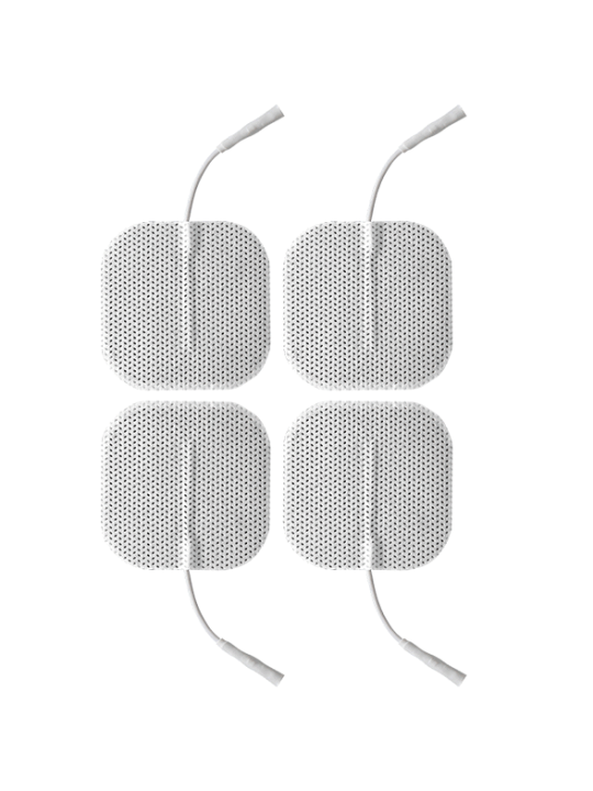4 ALMOHADILLAS ELECTROESTIMULACIÓN UNIPOLARES 2X2 PULGADAS DE LA MARCA ELECTRASTIM