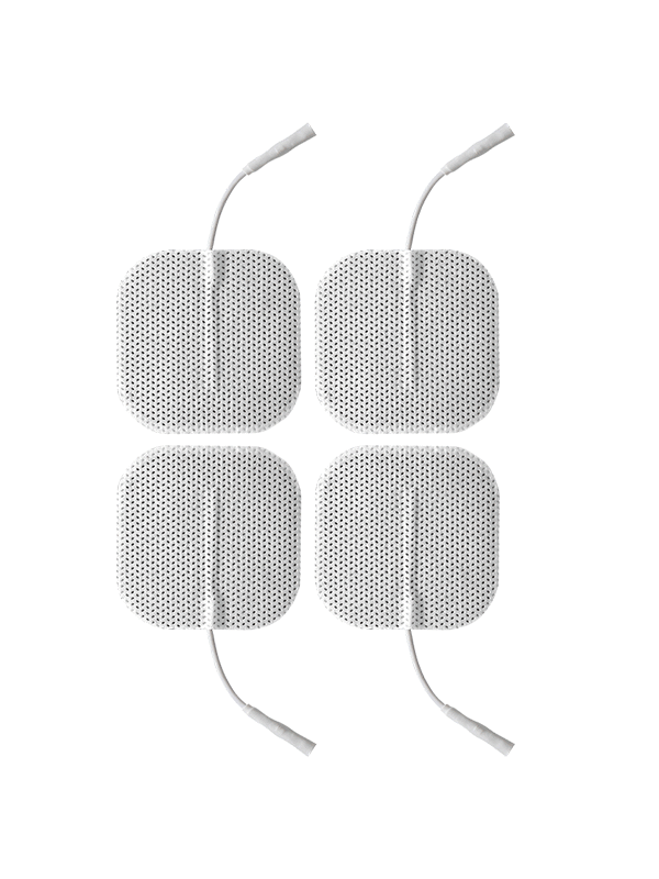 4 ALMOHADILLAS ELECTROESTIMULACIÓN UNIPOLARES 2X2 PULGADAS DE LA MARCA ELECTRASTIM