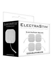 4 ALMOHADILLAS ELECTROESTIMULACIÓN UNIPOLARES 2X2 PULGADAS DE LA MARCA ELECTRASTIM