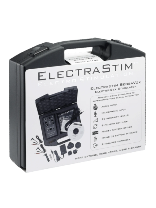 SENSAVOX ESTIMULADOR ELECTRÓNICO DE DOBLE CANAL DE LA MARCA ELECTRASTIM