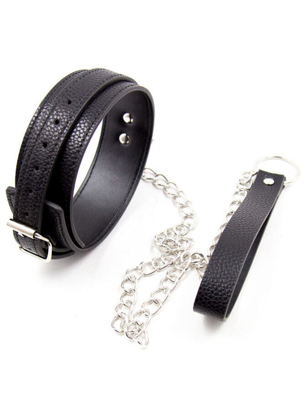 COLLAR FETICHISTA SERPIENTE IMITACIÓN PIEL AJUSTABLE DE LA MARCA OHMAMA FETISH