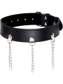 COLLAR DE PIEL CON ANILLAS PARA FETISH Y BDSM DE LA MARCA OHMAMA FETISH