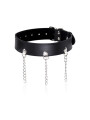 COLLAR DE PIEL CON ANILLAS PARA FETISH Y BDSM DE LA MARCA OHMAMA FETISH