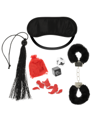 SET PARA PAREJAS CON LÁTIGO, ANTIFAZ Y ESPOSAS DE LA MARCA OHMAMA SET