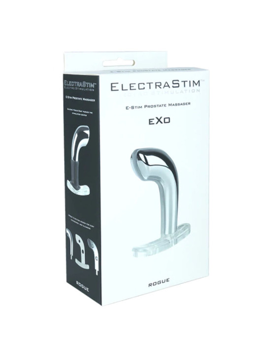 MASAJEADOR PROSTÁTICO ELECTROESTIMULACIÓN METAL EXO ROGUE DE LA MARCA ELECTRASTIM