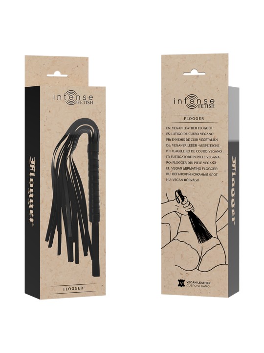 LÁTIGO DE CUERO VEGANO INTENSE FETISH DE LA MARCA INTENSE FETISH