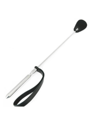 FUSTA DE ACERO INOXIDABLE CON CUERO PARA BDSM DE LA MARCA METAL HARD