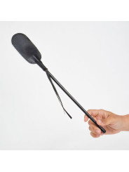 FUSTA NEGRA DE CUERO VEGANO PARA BDSM DE LA MARCA SECRETPLAY 100% FETISH