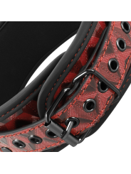 COLLAR BDSM CON PINZAS PEZONES Y CADENAS NEOPRENO DE LA MARCA BEGME RED EDITION