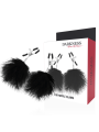 PINZAS PARA PEZONES AJUSTABLES CON POMPONES DARKNESS DE LA MARCA DARKNESS SENSATIONS