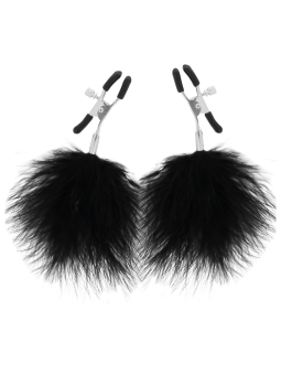 PINZAS PARA PEZONES AJUSTABLES CON POMPONES DARKNESS DE LA MARCA DARKNESS SENSATIONS